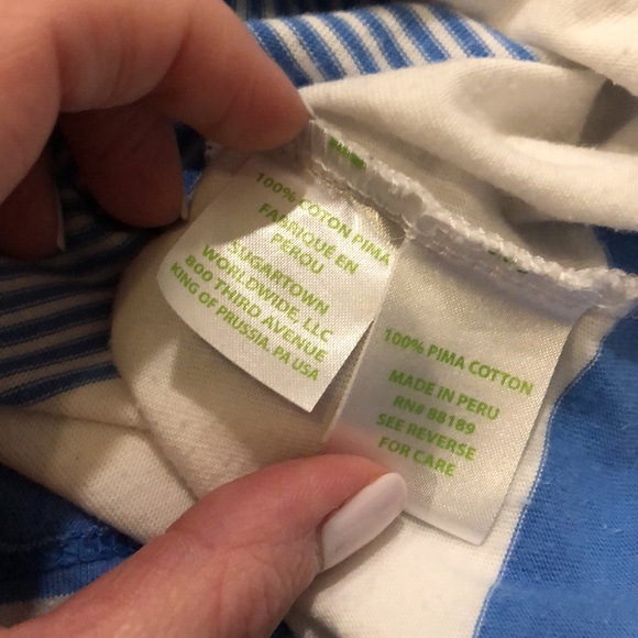 Lilly Pulitzer Light Blue White Marlowe Stripe Dress Size Medium - Picture 4 of 5